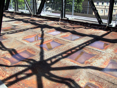 Bürgerbrücke beim Abriss