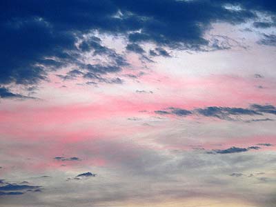 Himmel beim Gewitter über der Rheinebene