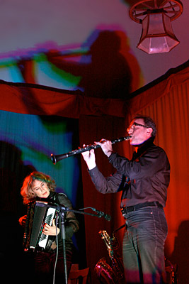 Martina und Uwe auf der Bühne